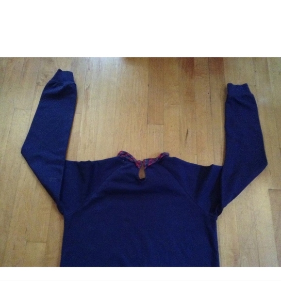 Forever 21 Girls Collard Navy Blue Shirt Size small - Picture 6 of 9